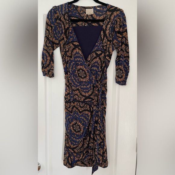 Anthropologie Vanessa Virginia Lena Wrap Dress Size Small - Picture 3 of 16